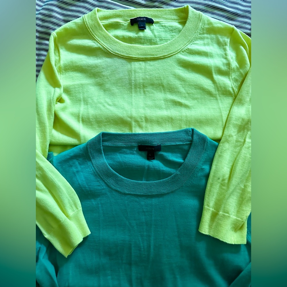 J. Crew Tippi Sweater - Size Large - Yellow - Picture 2 of 4